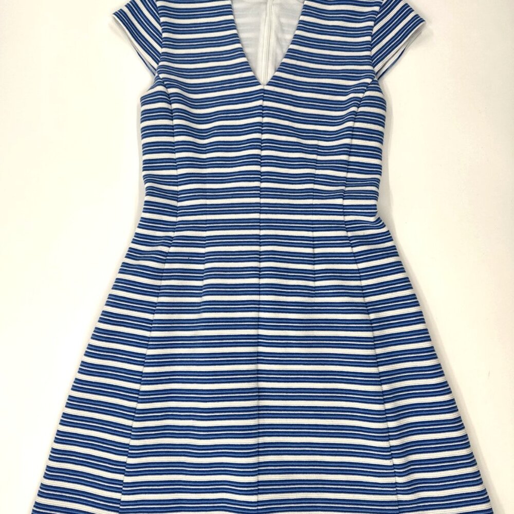 Lilly Pulitzer Dress Womens XS Blue Striped Ottoman Bree Stretch Casual Vacation - Picture 6 of 12